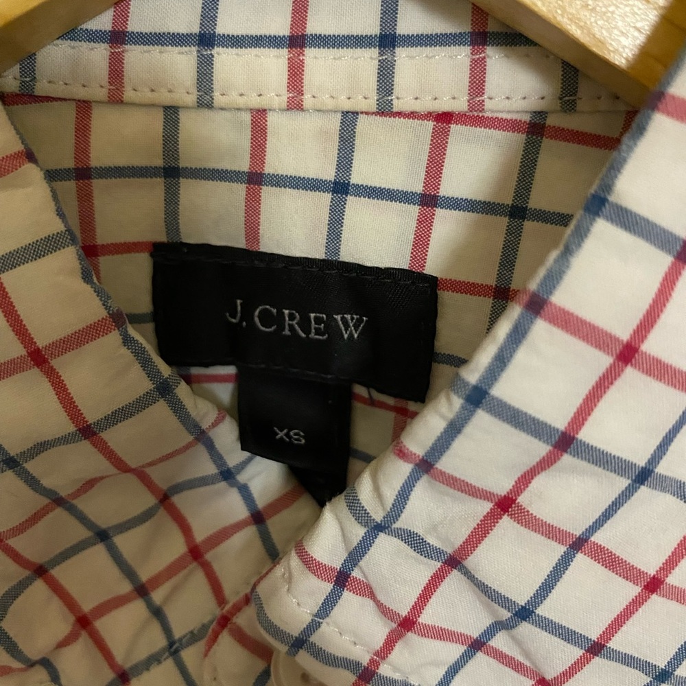 J. Crew Men’s Checkered Slim Fit Button Down